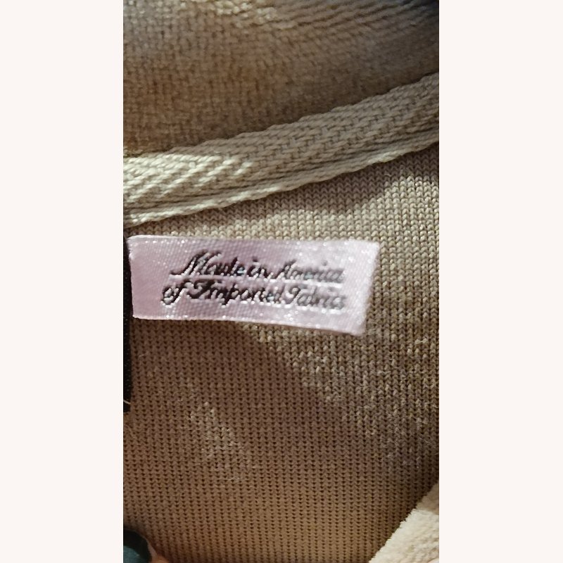 Juicy Couture Velour Zip-Up Hoodie – Beige – Size US XL – VGC - Image 6