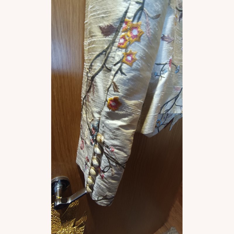 Paule Vasseur “Aurore” Silk Floral Dress & Jacket Set – Size 40 – Very Good Condition (VGC) - Image 10